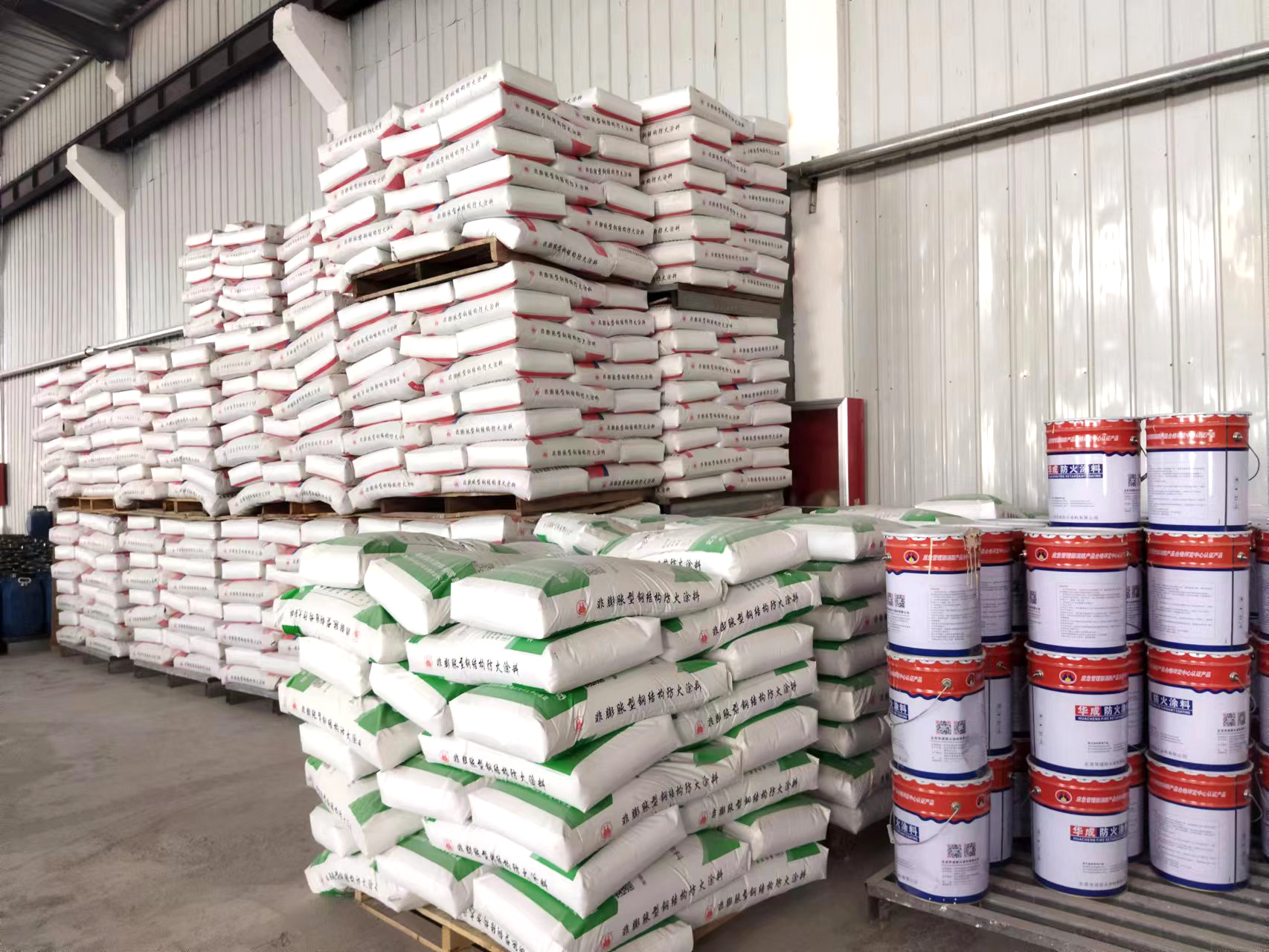 Brand- en isolatieprincipe van niet-expanderende staalstructuur brandwerende coating